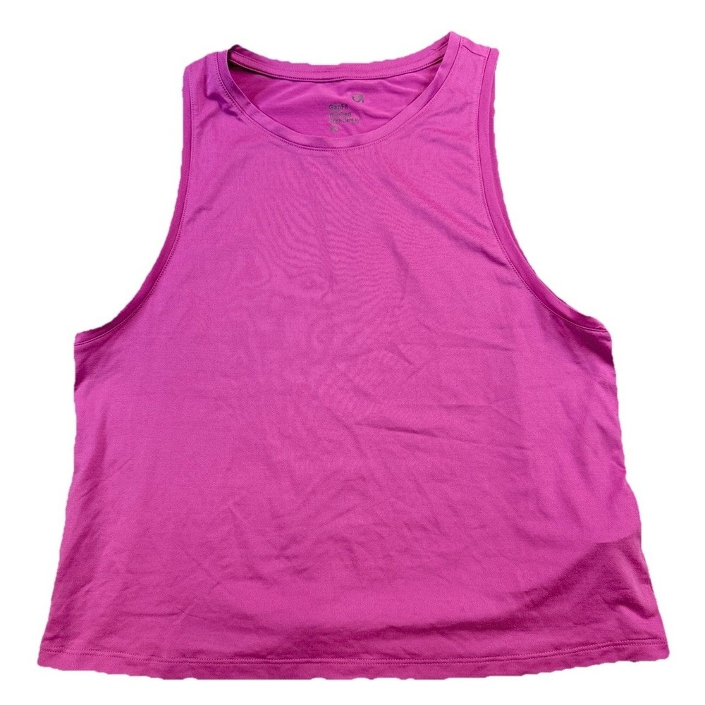 GAP GapFit Athletic Brushed Tech Tank Top Dry Wicking Purple Magenta XS